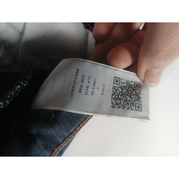 True Religion Fey High Rise Flare Jeans Women’s 27x44 Blue Dark Wash Retro - Picture 6 of 11